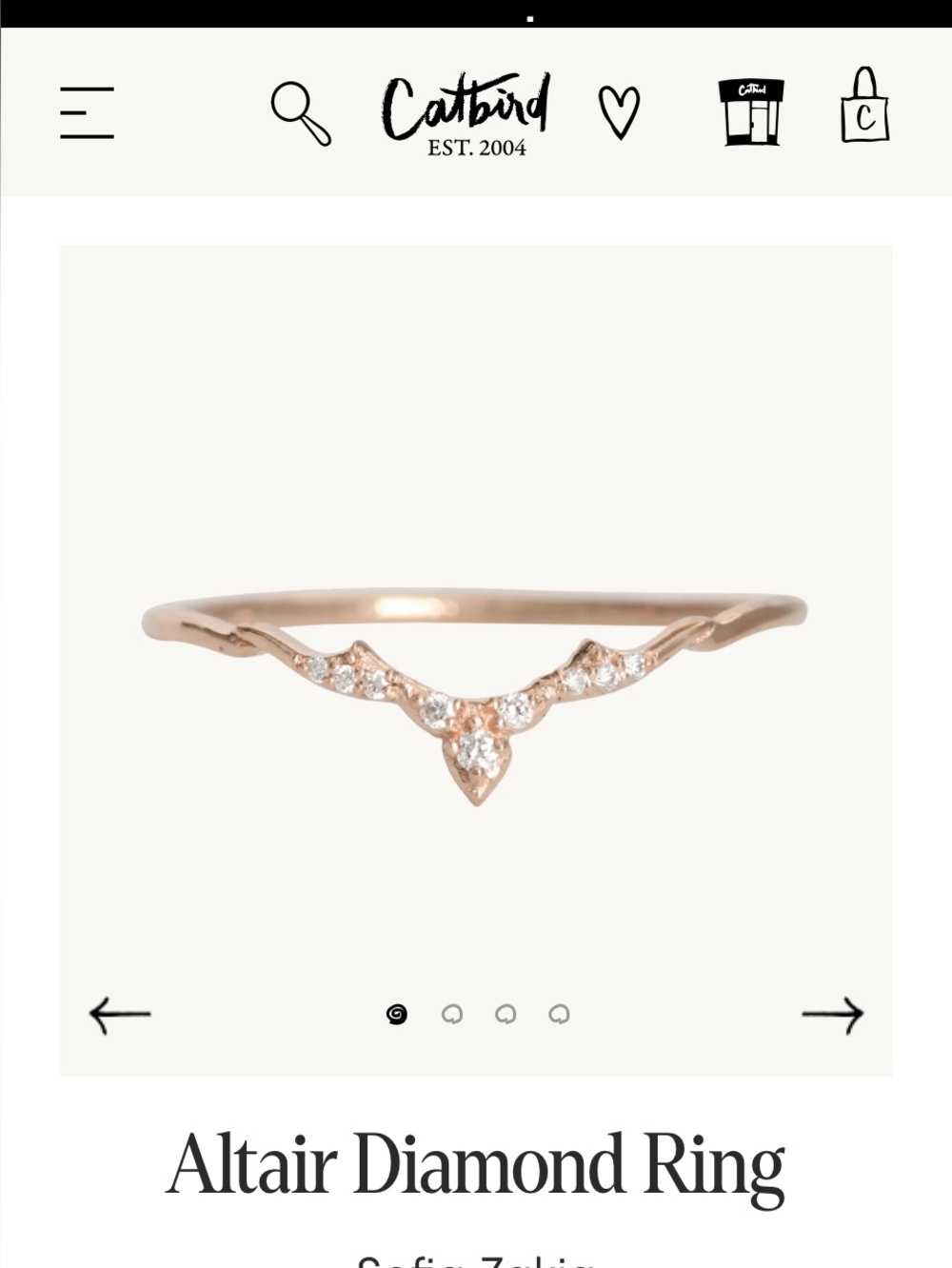 Catbird Twisted Rope Ring in Rose Gold